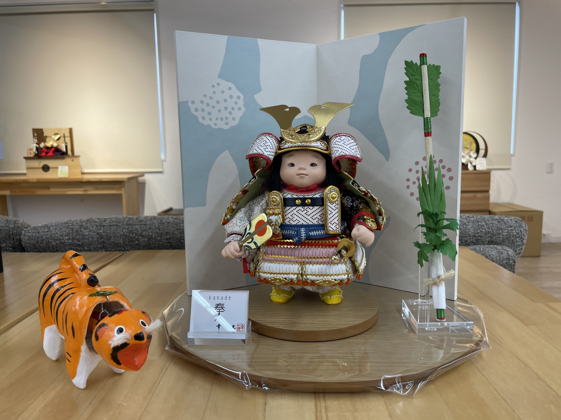可愛らしお顔の子供大将飾り | トピックス | 八女四季彩館（旧名称